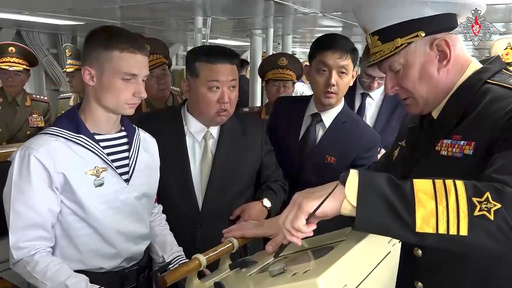 Kim Jong Un inspects Russian bombers, warship in Russia's Far East