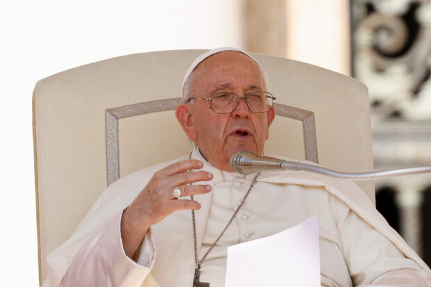 Pope Francis holds a weekly audience at the Vatican