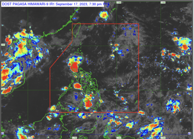 Rain showers will prevail in most parts of the country due to localized thunderstorms and the prevalence of intertropical convergence zone (ITCZ), the state weather bureau said on Sunday. 