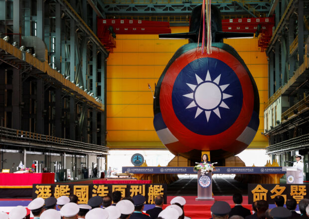 Taiwan reveals first homemade submarine in defense milestone