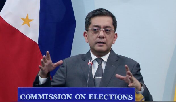  Comelec Chairman George Erwin Garcia  (Noy Morcoso/INQUIRER.net.)
