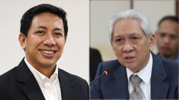 former Manila International Airport Authority (MIAA) General Manager Cesar Chiong and Ombudsman Samuel Martires. MIAA/INQUIRER FILE PHOTO