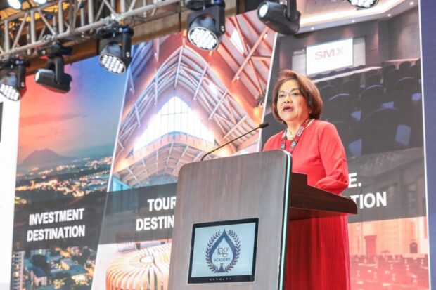 CDC President and CEO Atty. Agnes VST Devanadera during the Inside Asian Gaming Summit on September 14. 