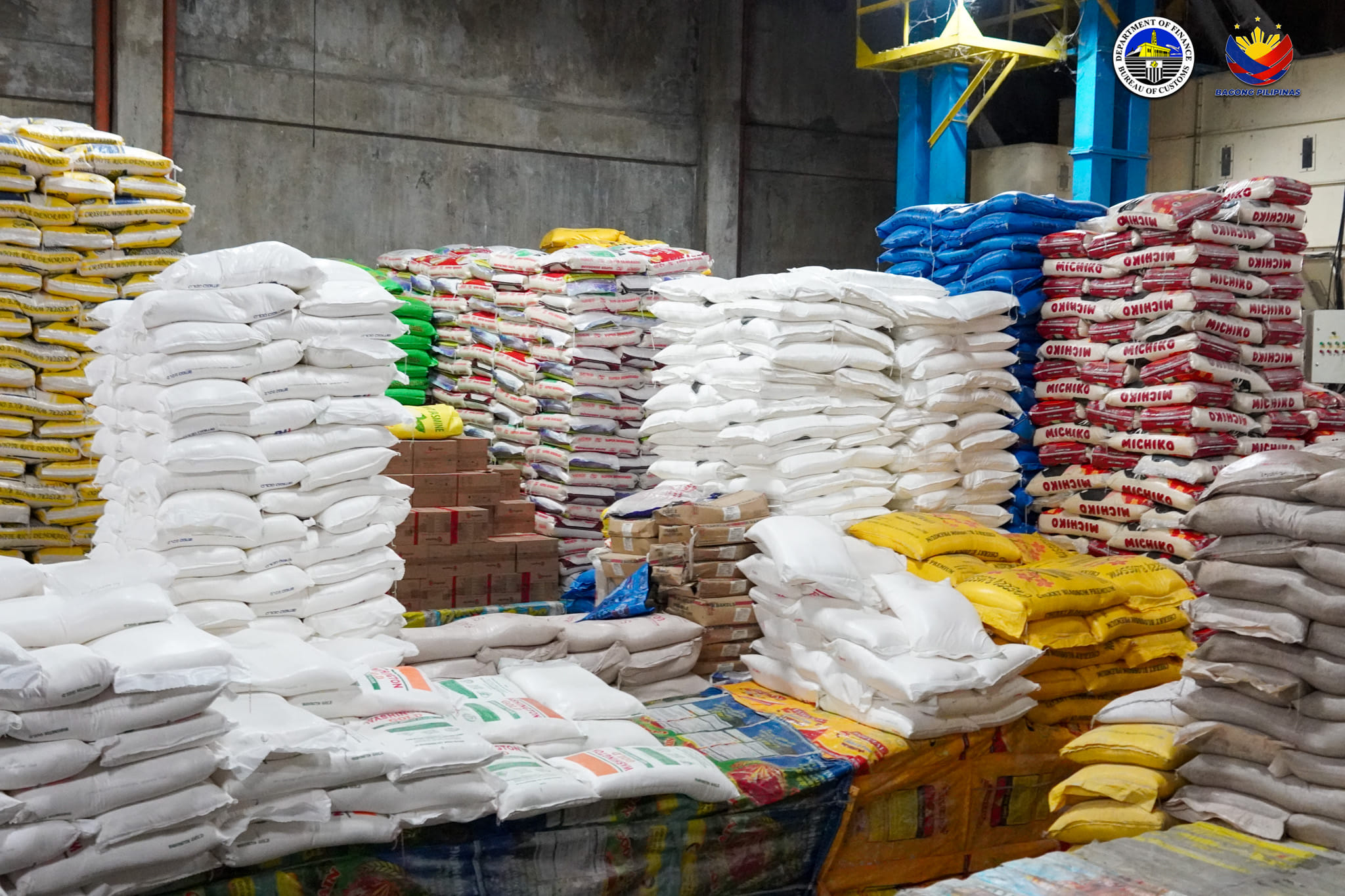 BOC finds overpriced, imported rice in 2 warehouses