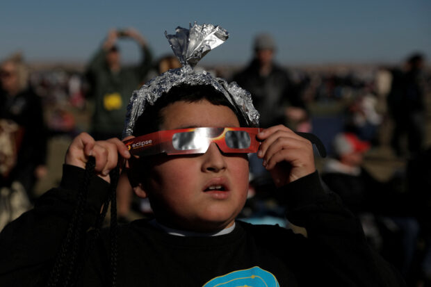 People in America witness a rare phenomenon known as an annular solar eclipse