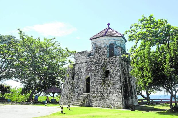 WATCHTOWER The Fort of Saint Vincent Ferrer, commonly known as Punta Cruz Watchtower,sustained major damage when a magnitude 7.2 earthquake struck Bohol and parts of Central Visayas in 2013. The watchtower, constructed in 1796 to help community sentinels watch for approaching invaders, has been rebuilt. —PHOTO COURTESY OF JHELMAR JALA AND CHARLES PESQUIRA