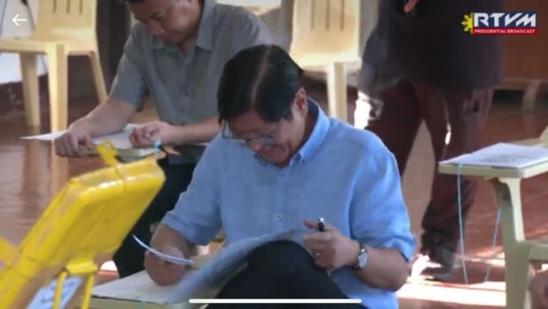 President Ferdinand Marcos Jr. cast his vote for the 2023 Barangay and Sangguniang Kabataan Elections in his home province Ilocos Norte.