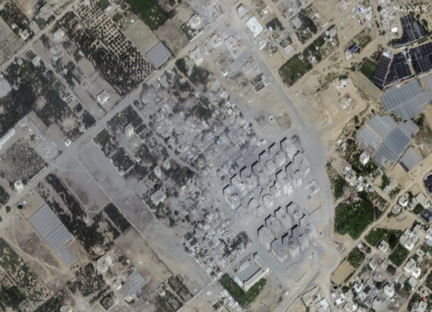 Parts of Gaza look like a wasteland from space