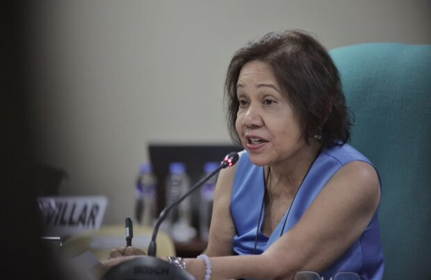 Senator Cynthia Villar speaks in a Senate hearing on October 19, 2023. (Photo from Senate PRIB) 