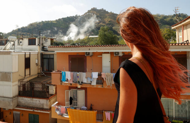 FILE PHOTO: Life on the edge of Italy's 'super volcano'