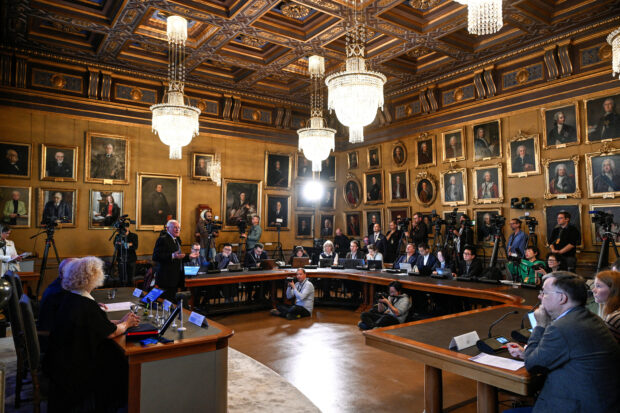 Nobel Prize in Physics, at the Royal Academy of Sciences in Stockholm