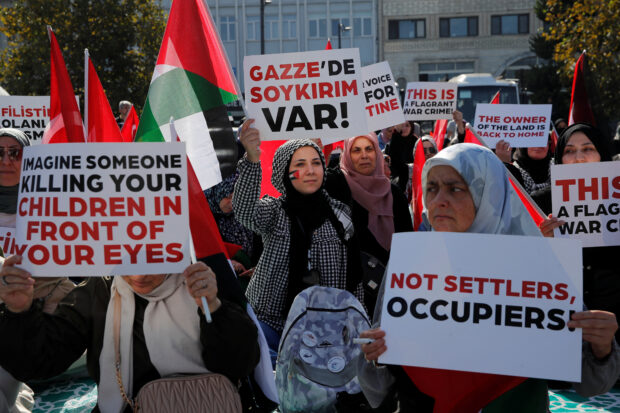 Pro-Palestinian demonstration in Istanbul