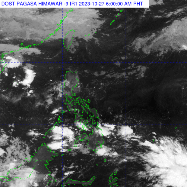 Pagasa says parts of the Philippines to experience cloudy skies and isolated rains amid three weather systems