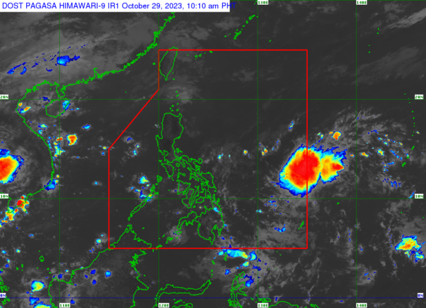 Pagasa says cloudy skies and rains may prevail over the Philippines from October 30-November 3, 2023