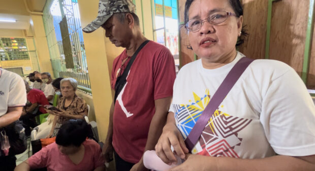 Irene Loang, 20, who can't read and write but who cast her vote early morning Monday, October 30, 2023, for the Barangay and Sangguniang Kabataan Election at the Pasong Tamo Elementary School in Quezon City