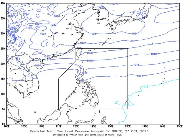 No low pressure area is likely to develop near the country's boundaries within the week, but northeast monsoon, locally known as amihan. shear line, and localized thunderstorms will rain a large portion of the country, Pagasa said on Monday. 