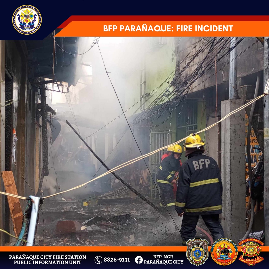 Fire hits Parañaque City residential area