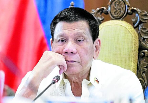 PHOTO: Rodrigo Duterte STORY: House reps relieved ex-President Duterte is now okay with economic Cha-cha