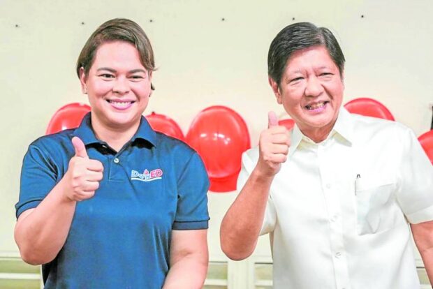 Vice President Sara Duterte and President Ferdinand Marcos Jr. 