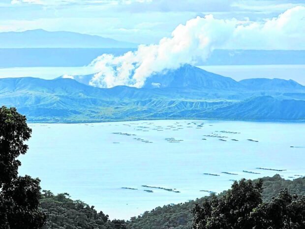 Taal Volcano spews 2,400-meter high plume, says Phivolcs