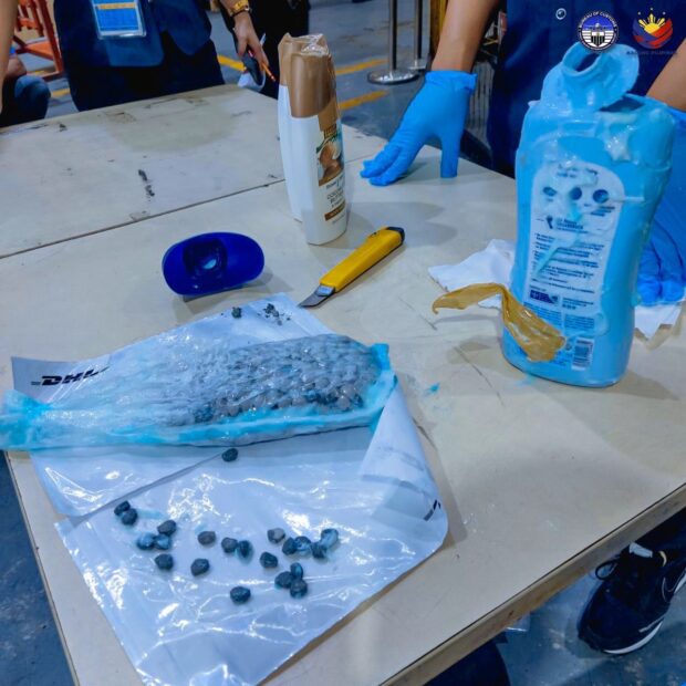 A P1.69-million worth of package containing suspected ecstasy declared as vitamins, supplements, and baby and body wash was intercepted by personnel from the Bureau of Customs-Ninoy Aquino International Airport (BOC-Naia), the bureau said on Monday.