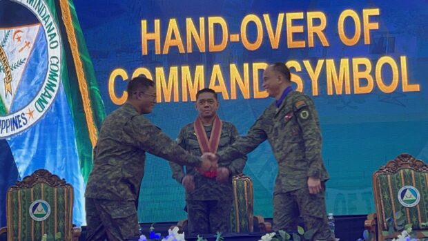 AFP chief Gen. Romeo Brawner Jr. presided over the change of command in the Western Mindanao Command on Friday. Julie S. Alipala
