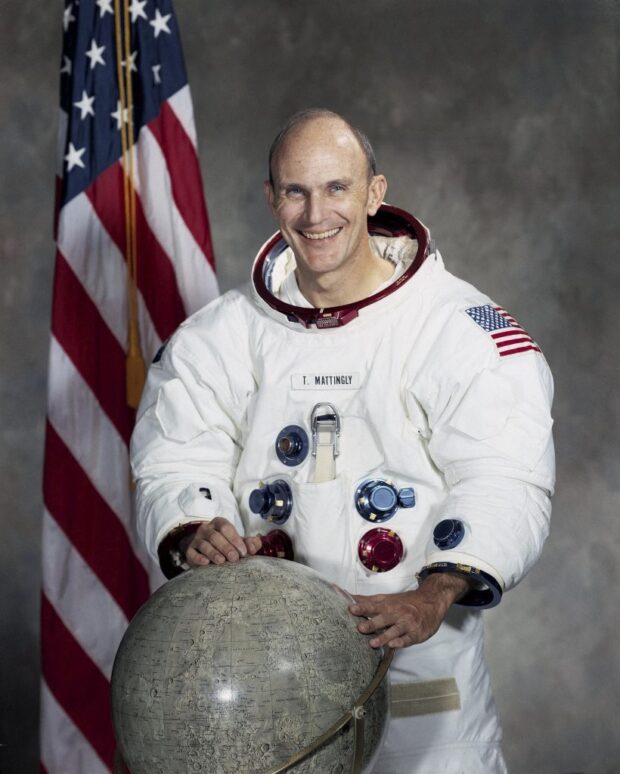 This undated handout picture from NASA shows astronaut Thomas K. "TK" Mattingly. 