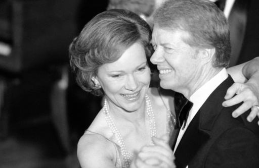 FILE - In this Dec. 13, 1978, file photo, President Jimmy Carter and his wife Rosalynn lead their guests in dancing at the annual Congressional Christmas Ball at the White House in Washington. Jimmy and Rosalynn are celebrating their 77th wedding anniversary, Friday, July 7, 2023. Jimmy and Rosalynn Carter have been best friends and life mates for nearly 80 years. Now with the former first lady's death at age 96, the former president must adjust to life without the woman who he credits as his equal partner in everything he accomplished in politics and as a global humanitarian after their White House years. (AP Photo/Ira Schwarz, File)