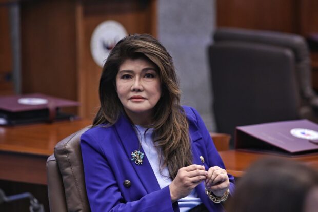 PHOTO: Senator Imee Marcos. FOR STORY: Imee Marcos ‘not sold’ on separate law for Constitution’s economic provisions