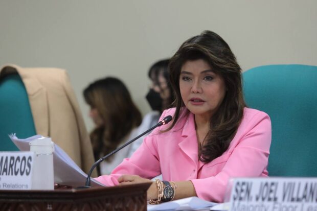 PHOTO: Sen. Imee Marcos STORY: Charges hounding Quiboloy sadden Imee Marcos: ‘He has been kind to us’