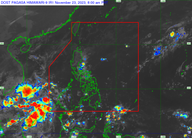 Pagasa says mostly cloudy skies with rains may prevail over many parts of the Philippines