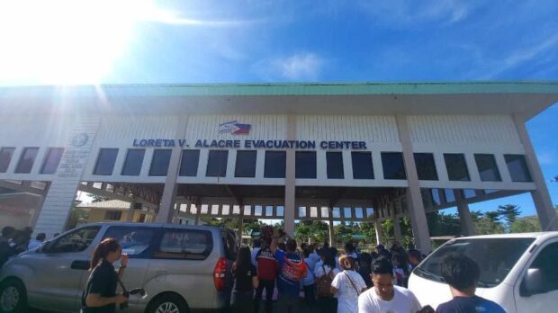 Loreta V. Alacre Evacuation Center in Cadiz City, Negros Occidental. 