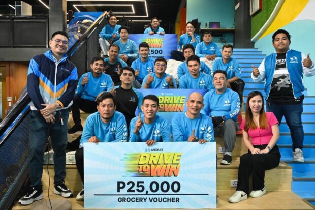 This photo shows the winners of "Drive to Win" during the promo run from October 8–21, 2023. Contributed photo