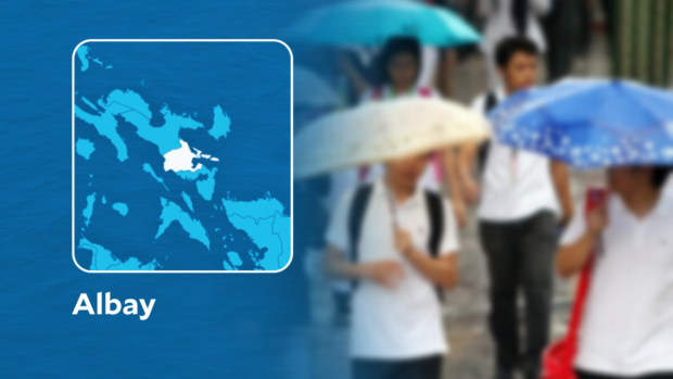 Albay towns suspend classes due to heavy rains