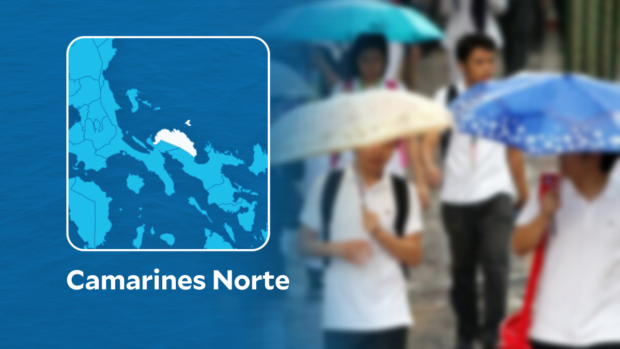 Classes suspended in Camarines Norte due to heavy rains