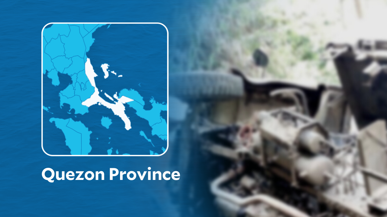 Truck falls into Quezon ravine; driver dead, helper hurt