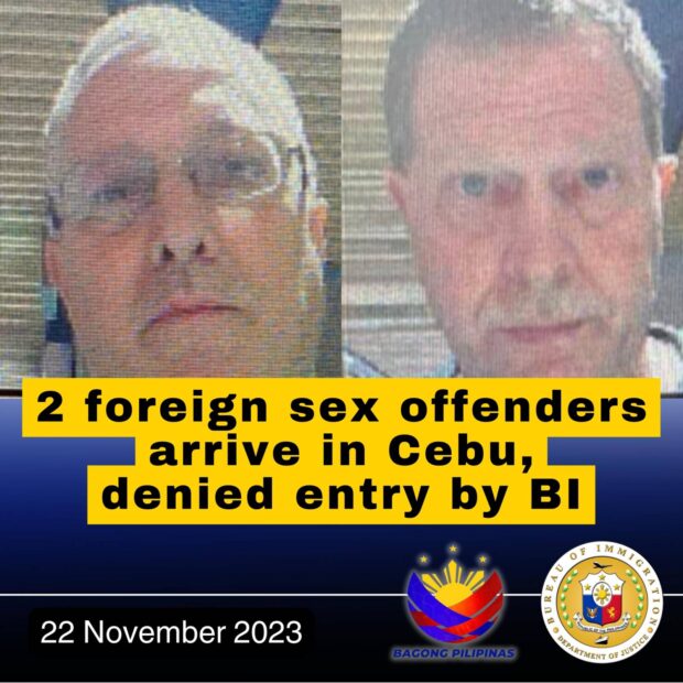 2 American sex offenders barred from entering the Philippines