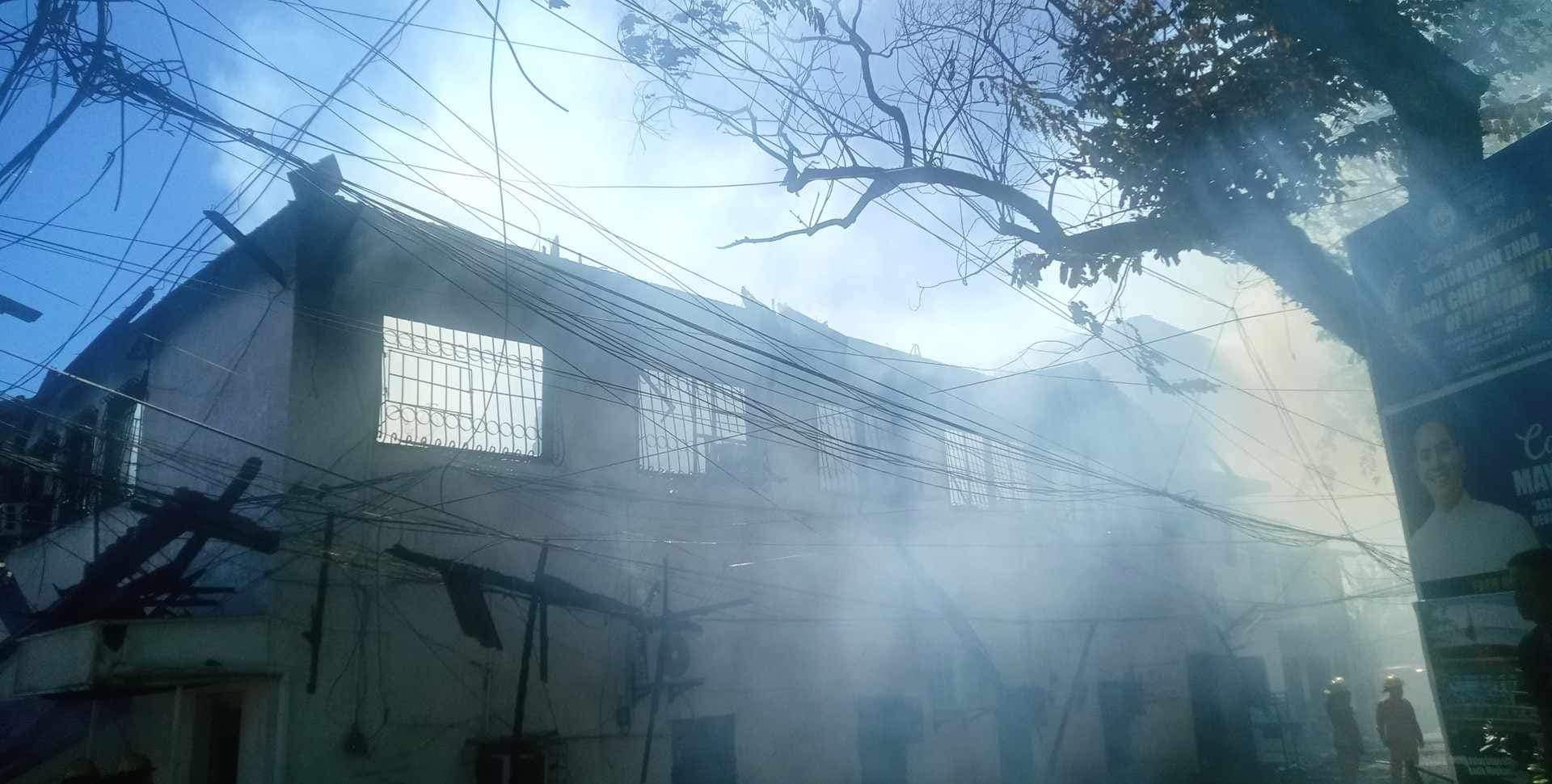 A fire hit the Municipal Trial Court of Minglanilla, Cebu on Tuesday, the Bureau of Fire Protection (BFP) said.