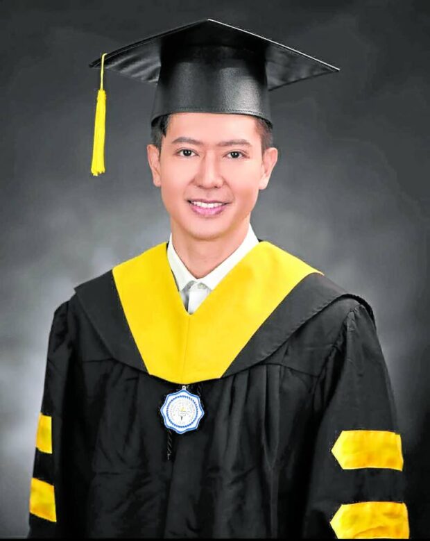 Ronnie Liang graduates with master’s degree in management, major in national security and administration (MMNSA) from the Philippine Christian University in 2022. —RONNIE LIANG/ FACEBOOK
