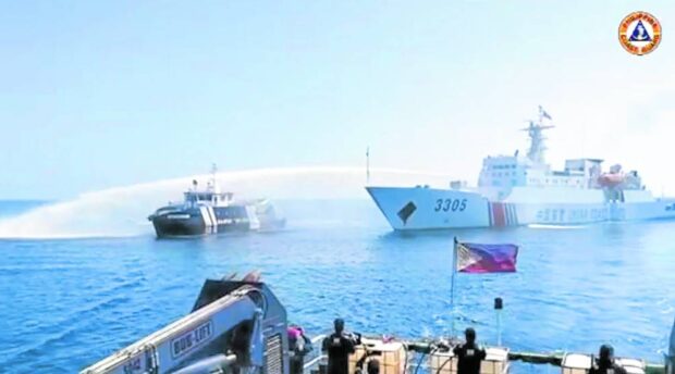 The National Task Force for the West Philippine Sea (NTF-WPS) condemned the water cannon attack of China Coast Guard (CCG) and Chinese Maritime Militia (CMM) on Philippine vessels en route for a routine resupply and rotation (RoRe) mission to BRP Sierra Madre in Ayungin Shoal on Sunday.