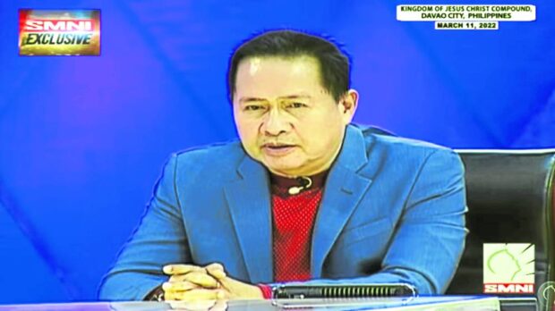 PHOTO: Apollo Quiboloy. STORY: House panel subpoenas Quiboloy after repeated snub of hearings