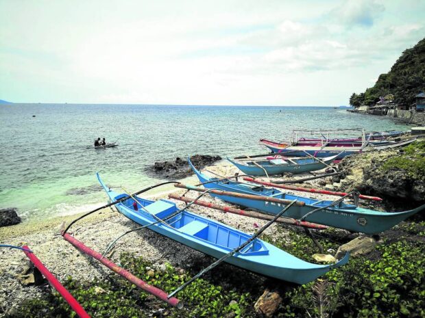 Fishing remains the main source of livelihoodin Barangay San Andres on Verde Island, off Batangas City and part of the Verde Island Passage. This corridor separating mainland Luzon and Mindoro island, according to conservationists, has one of the world’s richest marine resources. This photo was taken in 2018. 