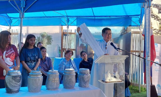 DECEMBER 11, 2023 Groundbreaking ceremony of Dambana ng Paghilom, a memorial site dedicated to the victims of EJK at Laloma Cemetery in Caloocan. Photo from Arnold Janssen Kalinga Foundation FB page