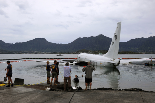 US Navy says will cost $1.5M to salvage plane that crashed on Hawaii coral reef