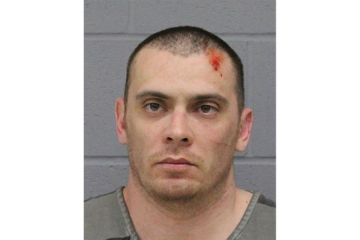 This booking photo provided by the Austin, Texas, Police Department shows Shane James. On Wednesday, Dec. 6, 2023, Texas authorities charged James with capital murder following a wave of daylong violence across two major cities that left six people dead and two police officers recovering from gunshots, including one who was shot in the leg outside a high school in Austin. (Austin Police Department via AP)