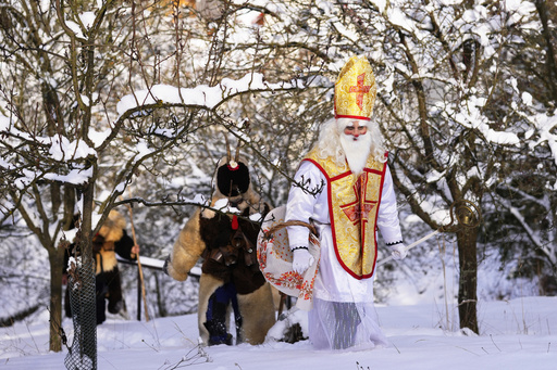 How did St. Nicholas inspire the Santa Claus legend?