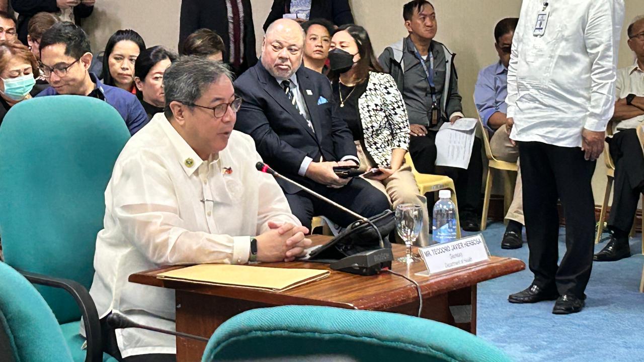 Department of Health Secretary Ted Herbosa during Commission on Appointments hearing on December 5, 2023. Noy Morcoso/INQUIRER.net
