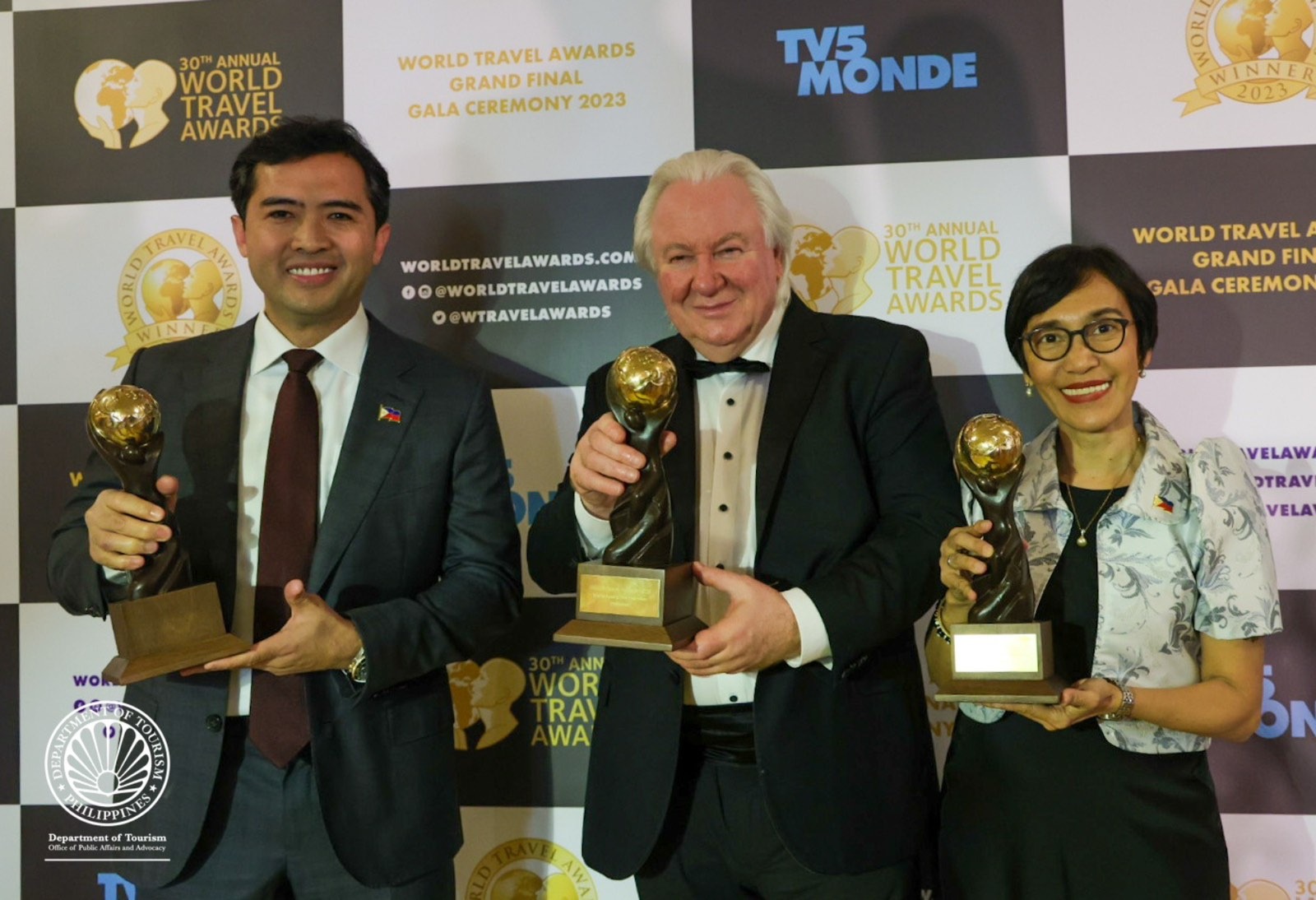 The Philippines bagged four major tourism recognitions from the prestigious World Travel Awards (WTA) 2023, the Department of Tourism (DOT) said on Tuesday.