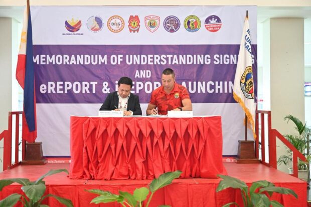 eReport, iReport peace and order, anti-crime app launched, pilot tested in San Juan City