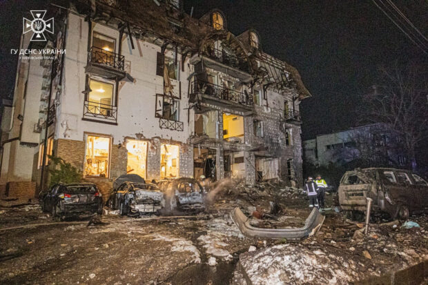 Russian missiles hit Ukraine hotel